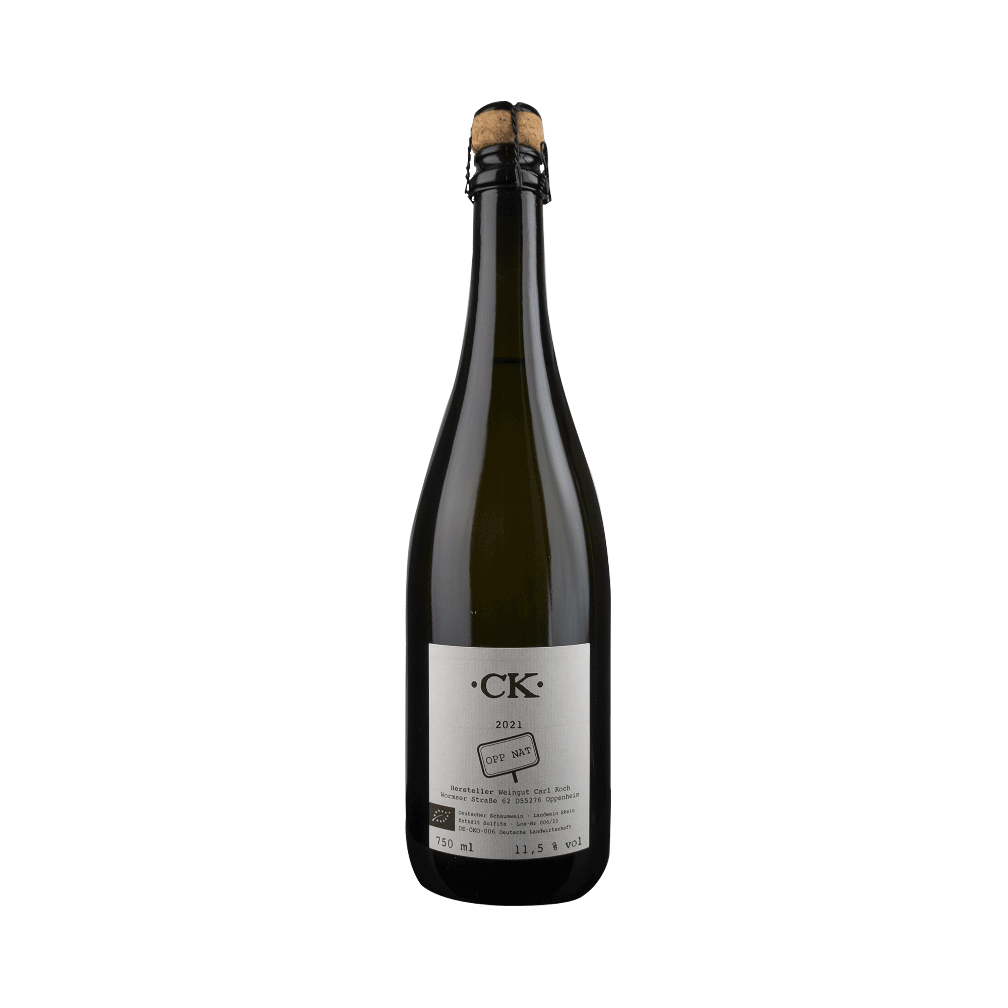 Biowein OPPNAT Petnat Brut Natur 2023 Weingut Carl Koch, Rheinhessen