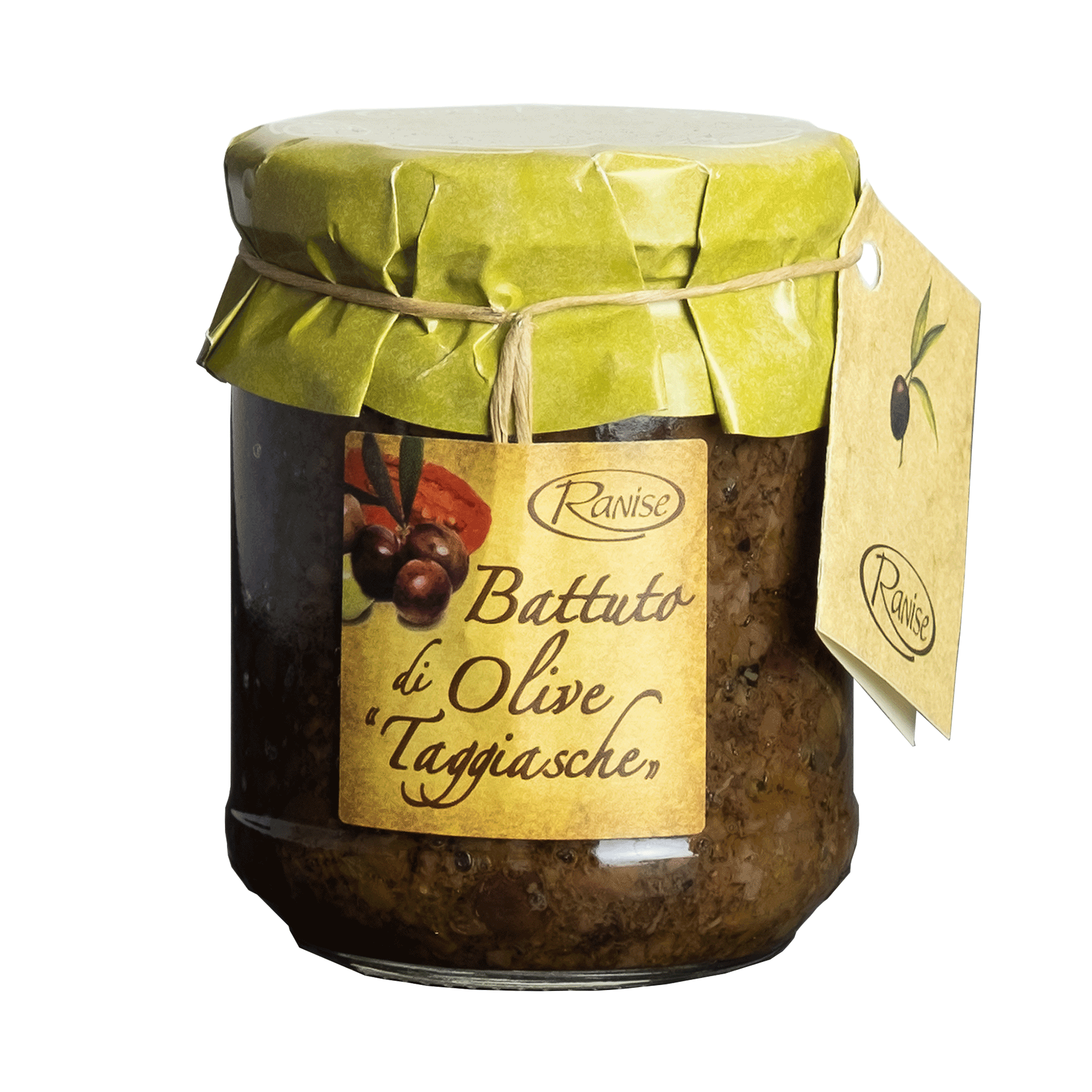Taggiasca-Oliven, feingehackt und eingelegt, 180g