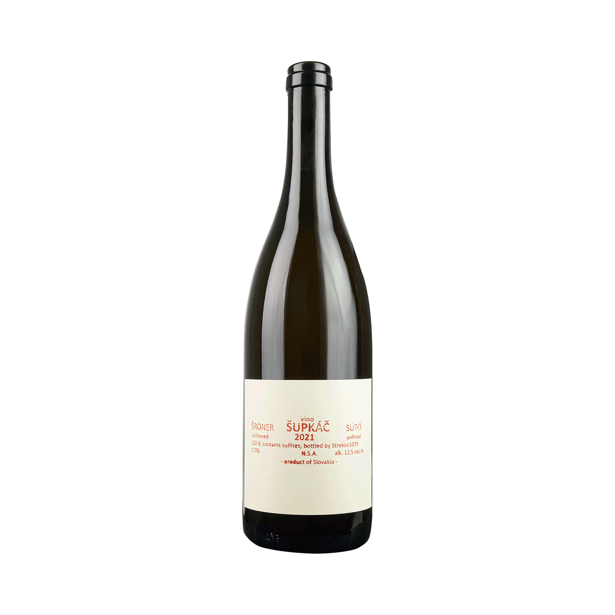 Naturwein Supkac 2021 Sröner Sütö Strekov 1075 Sloweika