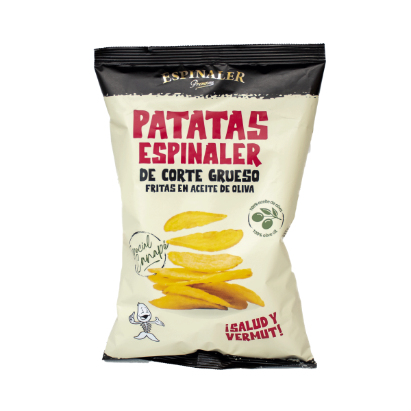 PATATAS DE CORTE GRUESO, 150 g, Espinaler