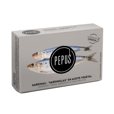 SARDINAS EN ACEITE VEGETAL  115 ml, Espinaler
