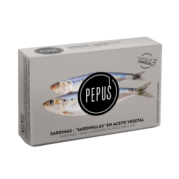 SARDINAS EN ACEITE VEGETAL  115 ml, Espinaler