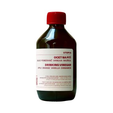 Apfeltrinkessig mit Orange Vanille und Zimt "UTOPIA" Tschechien