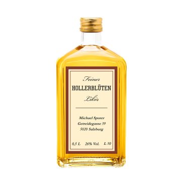 Hollerblüten Likör Sporer Manufaktur Salzburg Österreich