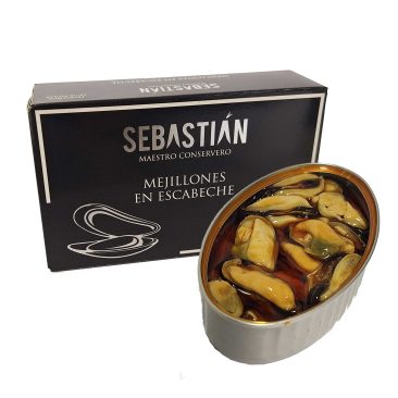 Miesmuscheln „Sebastian" 111g Dose "Nardín Conservas" Baskenland Spanien