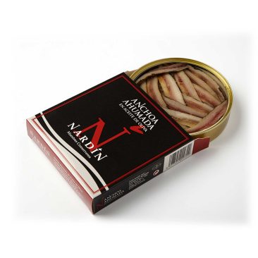 Sardellen geräuchert in Olivenöl 255g Dose "Nardín Conservas" Baskenland Spanien