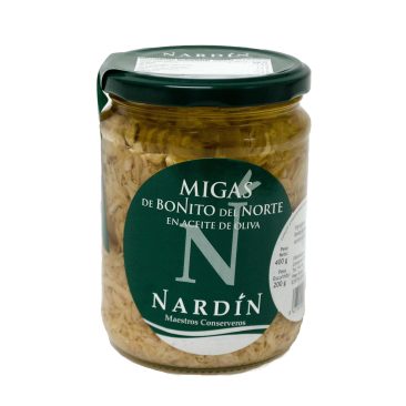 Thunfischflocken im Glas 400 g "Nardín Conservas" Baskenland Spanien