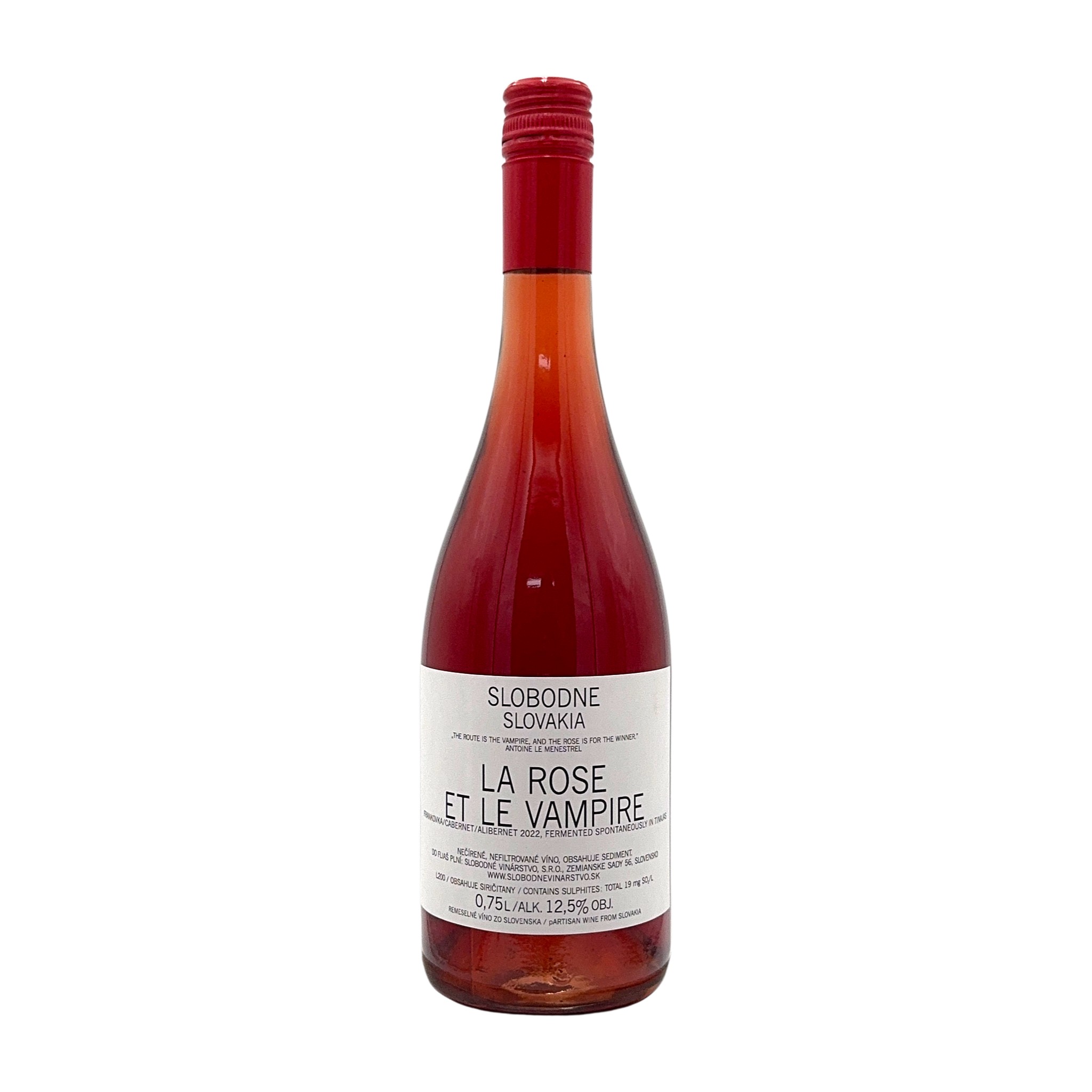 Naturwein "La Rose et le Vampire" Rosé 2022 Slobodné Slowakei