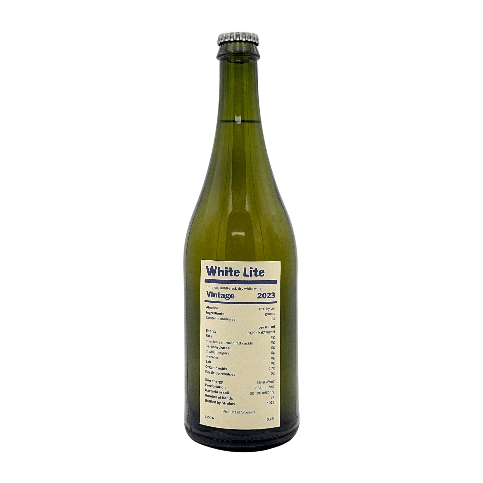 Naturwein White Lite 2023 Weingut Strekov 1075 Nitriansky Kraj Slovakei